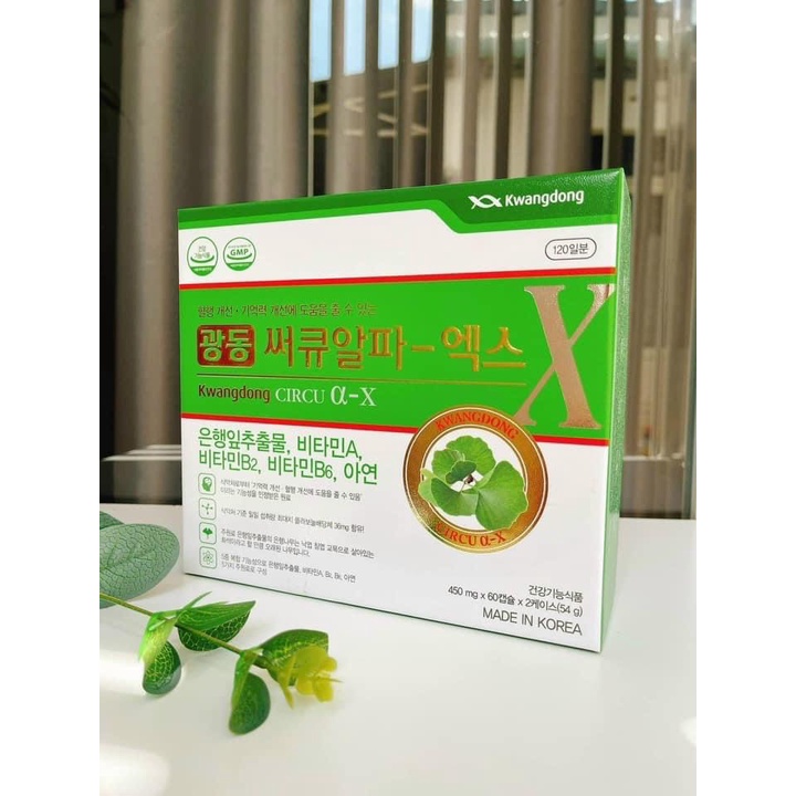 Viên uống bổ não Kwangdong Circu Hàn Quốc tăng cường trí nhớ hộp 120 viên - CO144