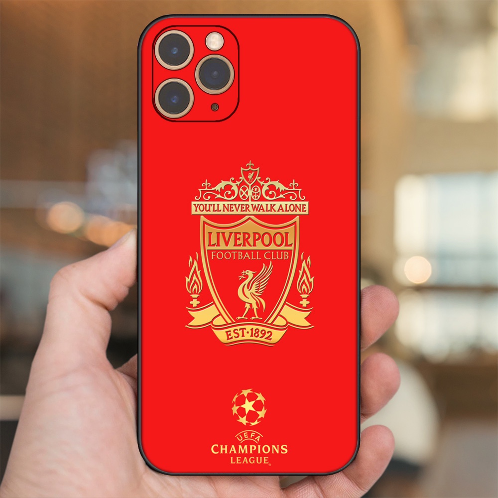 Ốp lưng iPhone 11 Pro dẻo đen cạnh vuông in hình Liverpool FC