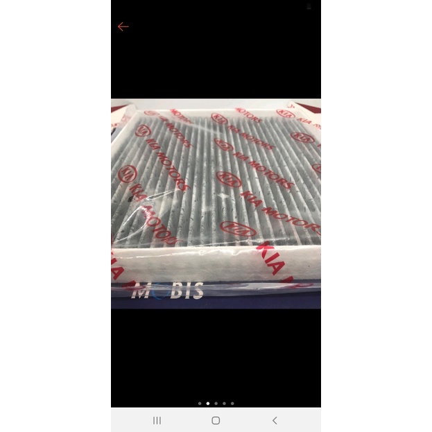 Lọc gió điều hòa, lọc máy lạnh loại than hoạt tính dùng cho xe Accent,Seltos, Tucson, Kona, Sportage