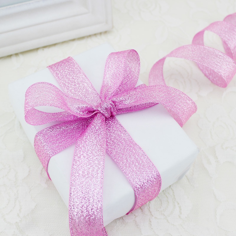 Cuộn dây ruy băng ánh kim trang trí thủ công cho tiệc cưới gói quà cỡ 25'' (20mm)