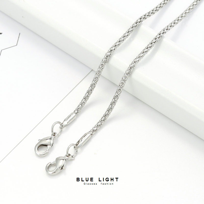 Dây Kính Dáng Mảnh Bạc Đen Phong Cách Cá Tính - BLUE LIGHT SHOP