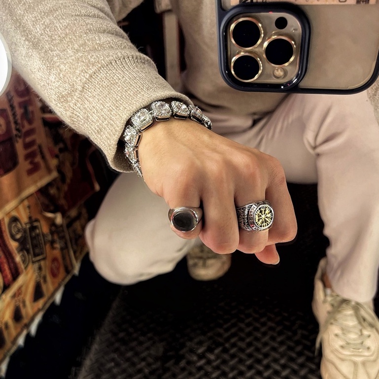 Nhẫn Thời trang hợp kim Titanium Libery bản ngón út  - Mẫu N033