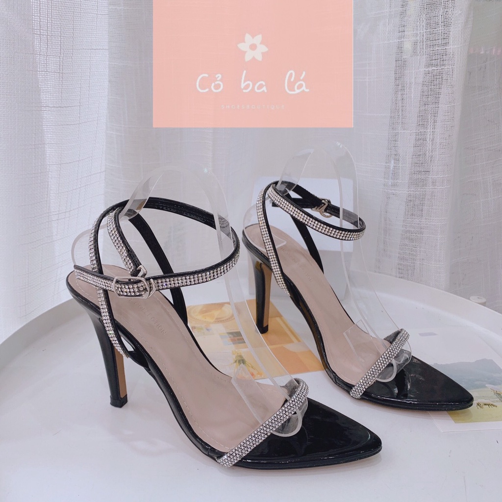 GUỐC THỜI TRANG NỮ COBALA SHOES - GIÀY CAO GÓT QUAI MẢNH ĐÍNH HẠT GÓT NHỌN 9 PHÂN  G20116500