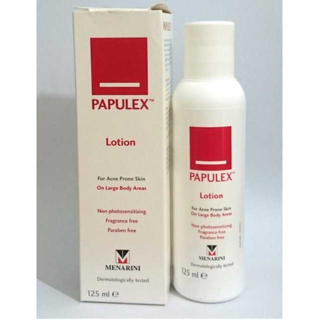 SỮA DƯỠNG THỂ CHO DA DẦU GIẢM MỤN LƯNG PAPULEX LOTION 125ML CHÍNH HÃNG - 5824