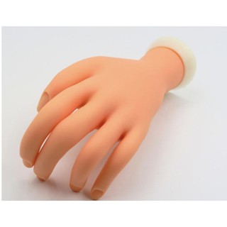 bàn tay giả silicon học làm móng nail