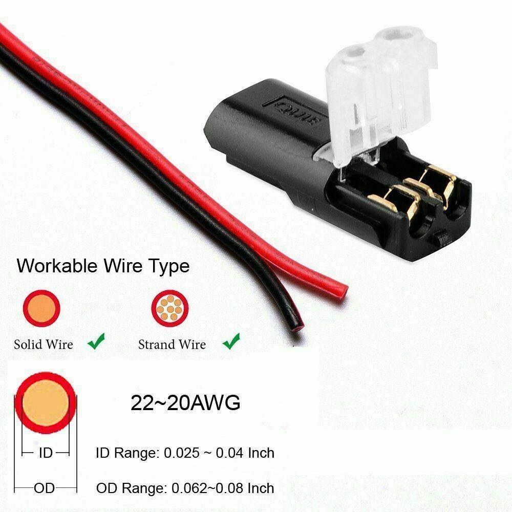 Đầu Nối Dây Điện 2 Pin 12V Chống Thấm Nước