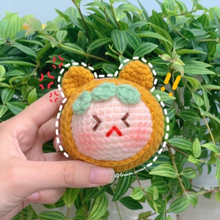 Móc khóa len handmade em bé gấu