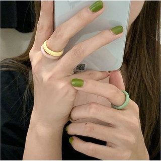 Nhẫn Nhựa Trong Suốt Nhiều Màu