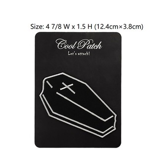 Miếng Dán Trang Trí Hình Răng Chéo Phong Cách Gothic Độc Đáo