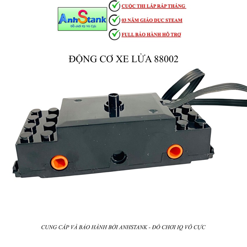 Động cơ motor xe lửa 88002 tốc độ siêu nhanh nguồn điều khiển từ xa 9686 technic education