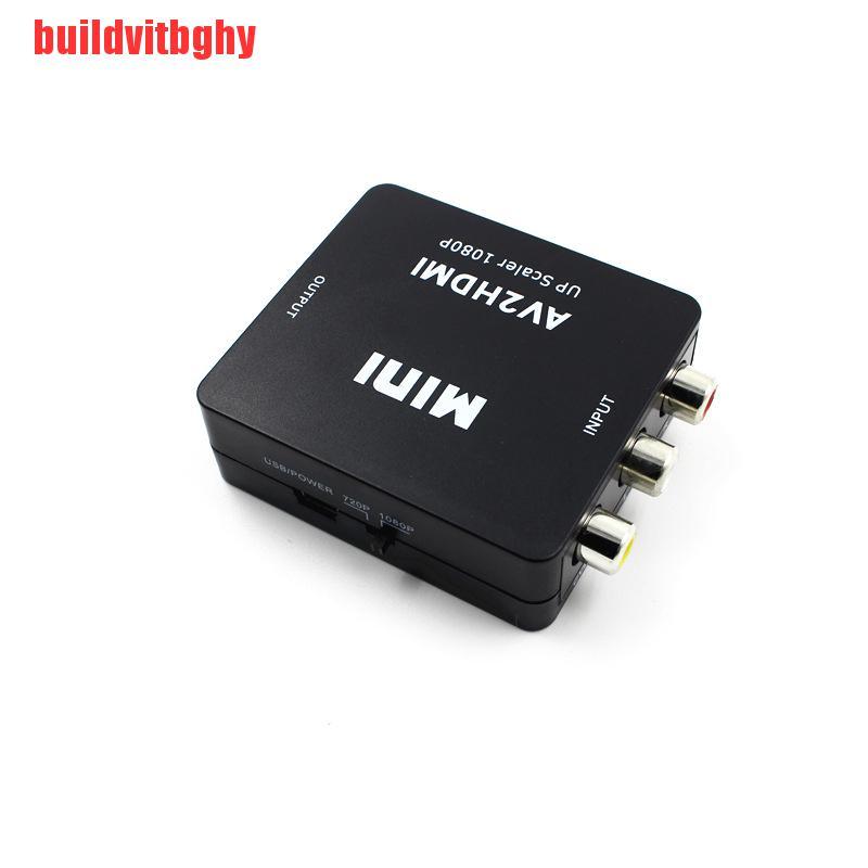 (Mua-Code) Giắc Chuyển Đổi Mini Rca Av Sang Hdmi Av 2 Hdmi 1080p