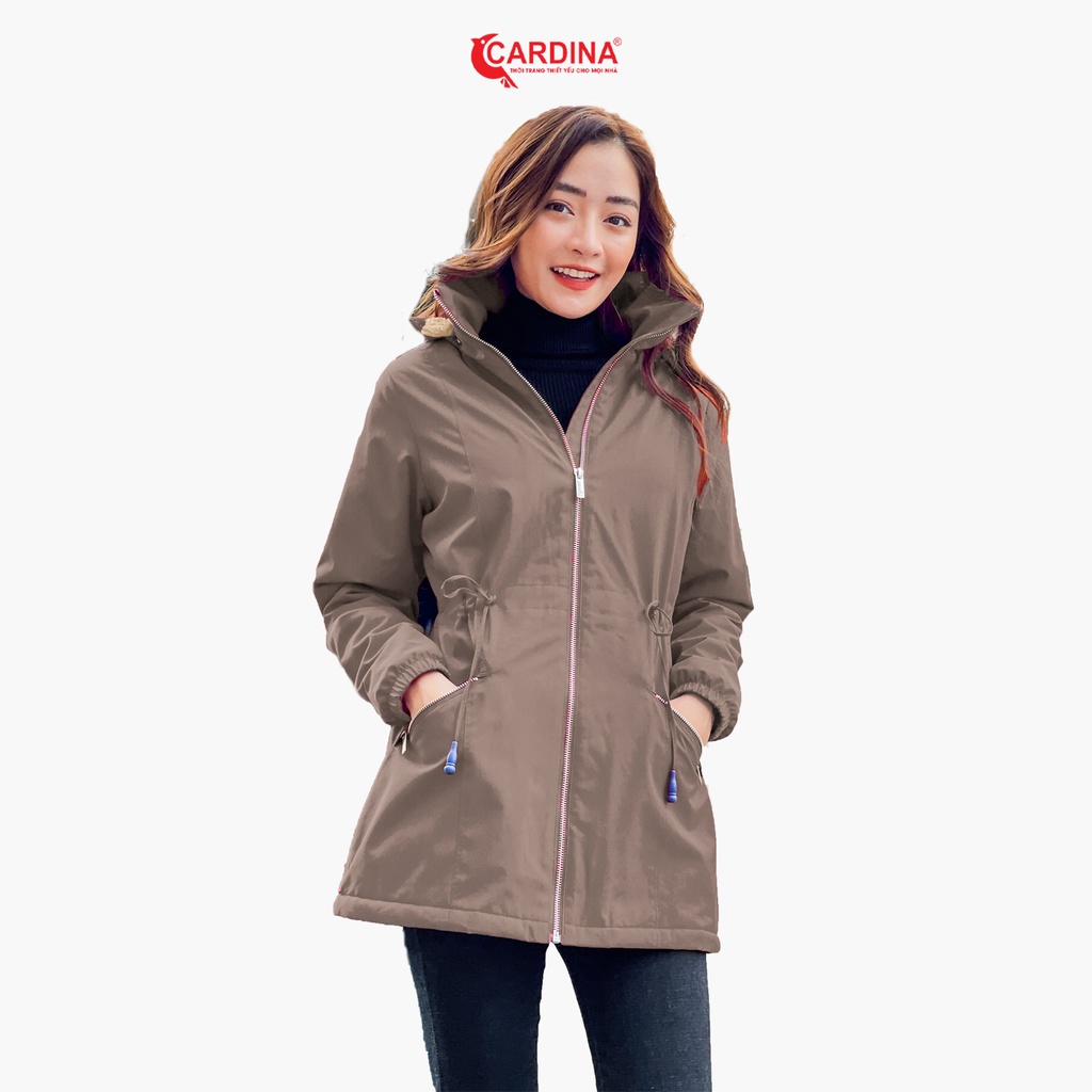 Áo Parka Nữ 𝐂𝐀𝐑𝐃𝐈𝐍𝐀 Lót Lông Cừu Cao Cấp Siêu Nhẹ Siêu Ấm Chống Nước 1PKF