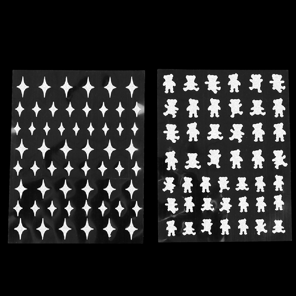 [[UVIG]] Nail broken diamond glitter powder sticker new love bear star awn Butterfly [Hot Sell]