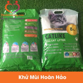 Cát Cho Mèo Catlike 8L Nhật Bản – Khử Mùi Tốt – Vón Cục Nhanh