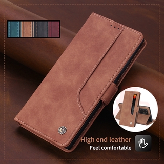  Bao da điện thoại nắp lật từ tính tích hợp ví phong cách cổ điển cho Samsung Note20 Ultra Note 10 9 Plus 