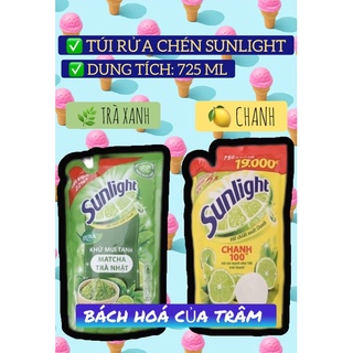 Túi nước rửa chén Sunlight Chanh và Trà xanh 750 g