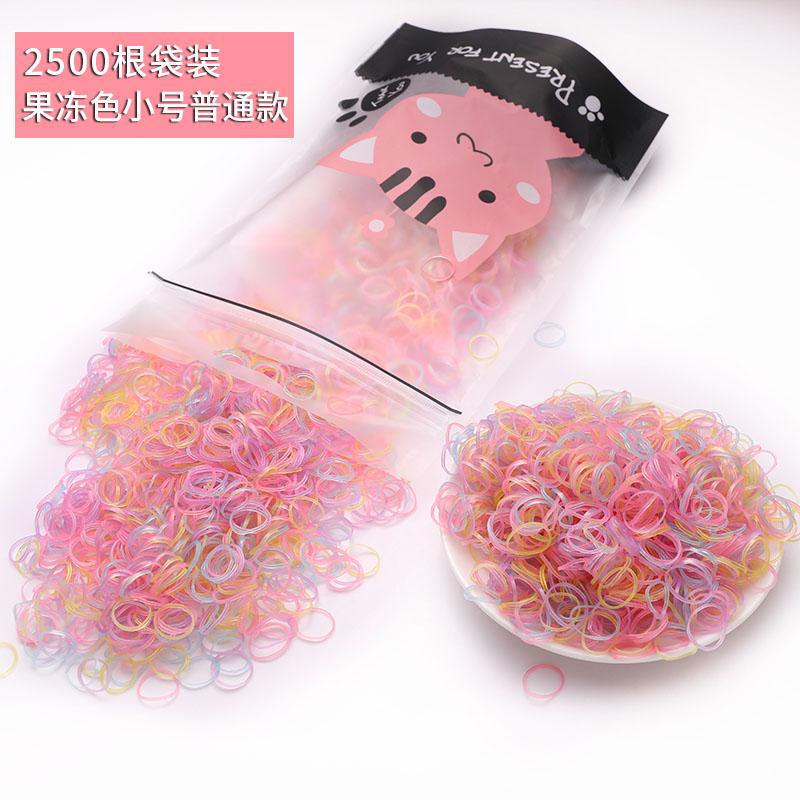 (0529) Dây Chun Buộc Tóc Túi 2500 Chiếc Co Dãn Dễ Thương