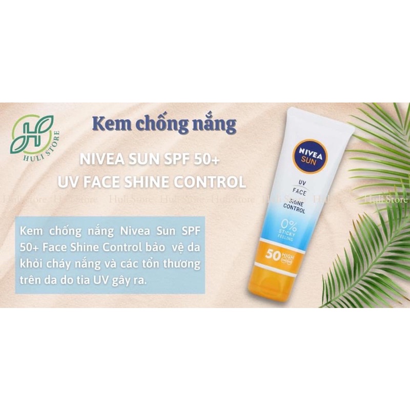 Kem chống nắng cho da dầu và nhạy cảm Nivea Shine Control / Sensitive Protect