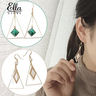 Đôi bông tai dáng dài hình tam giác độc đáo cá tính cho nữ