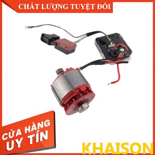 Linh kiện máy khoan pin không chổi than (mạch điều khiển, roto, stato, công tắc)