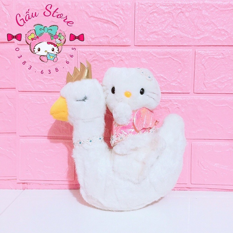 🎀Gấu Store🎀 Kitty ngồi hạc lông kim tuyến (kitty váy nhũ)