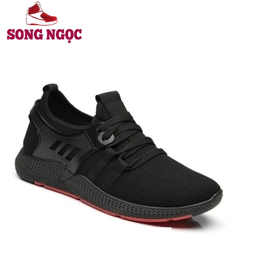 GiàyThể Thao Nam  Giày Sneaker đế cao su non mầu đỏ lót thoáng khí giữ nhiệt kiểu dáng 2022 hd37