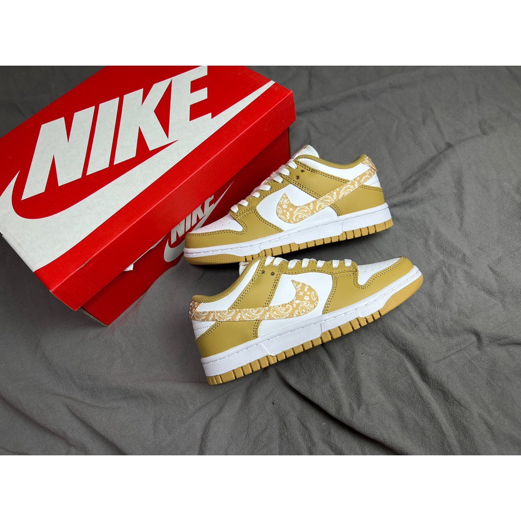 Giày thể thao chạy bộ, bóng đá, tennis, tập golf cho nam nữ Nike Dunk Low “Yellow Paisley"