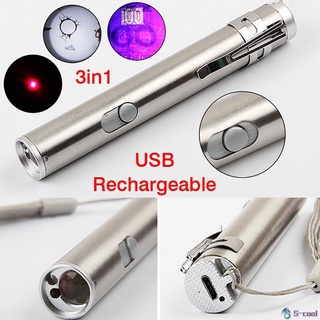 Mới đèn pin tia laser mini 3 trong 1 đa năng