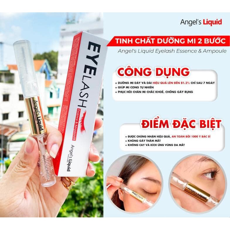 Siêu tinh chất dưỡng mi  2 bước Angel's Liquid Eyelash Essence & Ampoule | BigBuy360 - bigbuy360.vn
