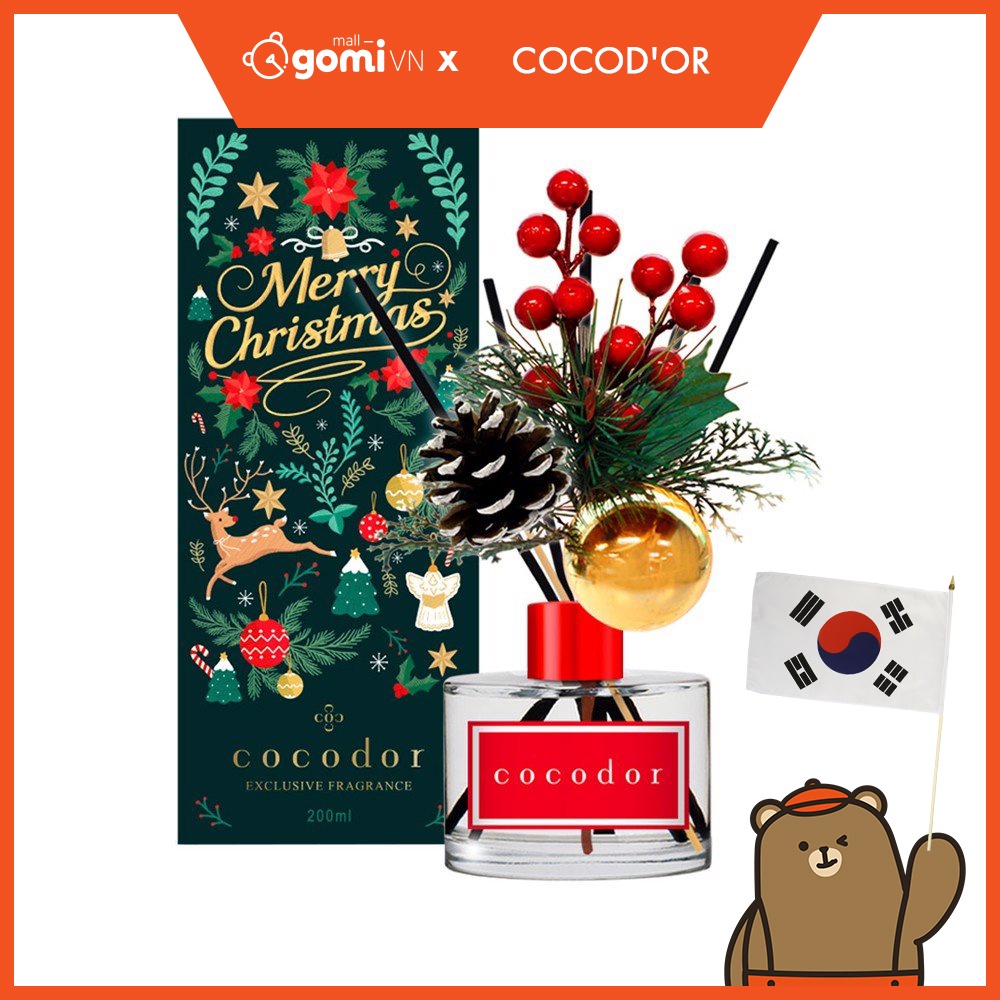 Tinh Dầu Tán Hương Bản Giáng Sinh Cocod'or Diffuser Christmas Edition 200ml - Black Cherry GomiMall