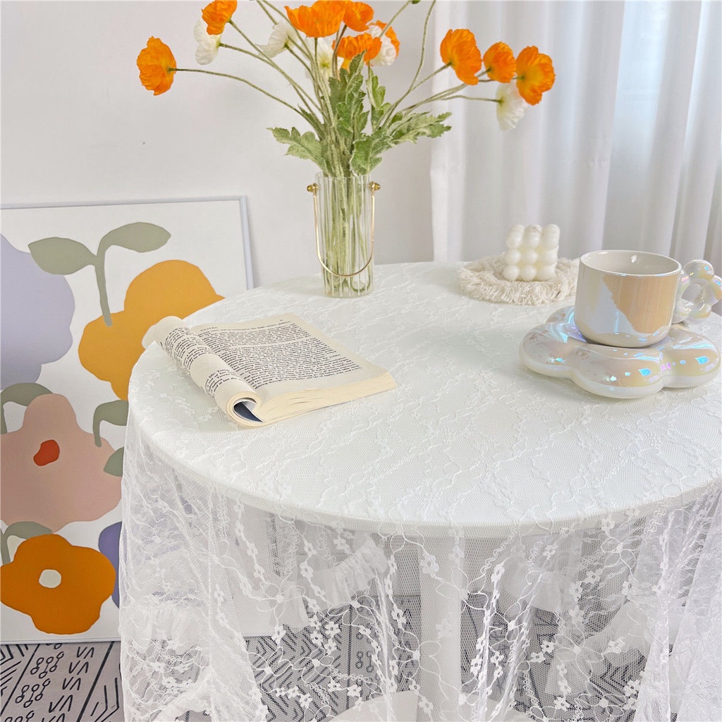 Mục Vụ Phong Cách Tròn Khăn Trải Bàn Vải Ren Khăn Trải Bàn Hình Chữ Nhật Khăn Trải Bàn Vuông Nhà Bộ Bàn Cà Phê