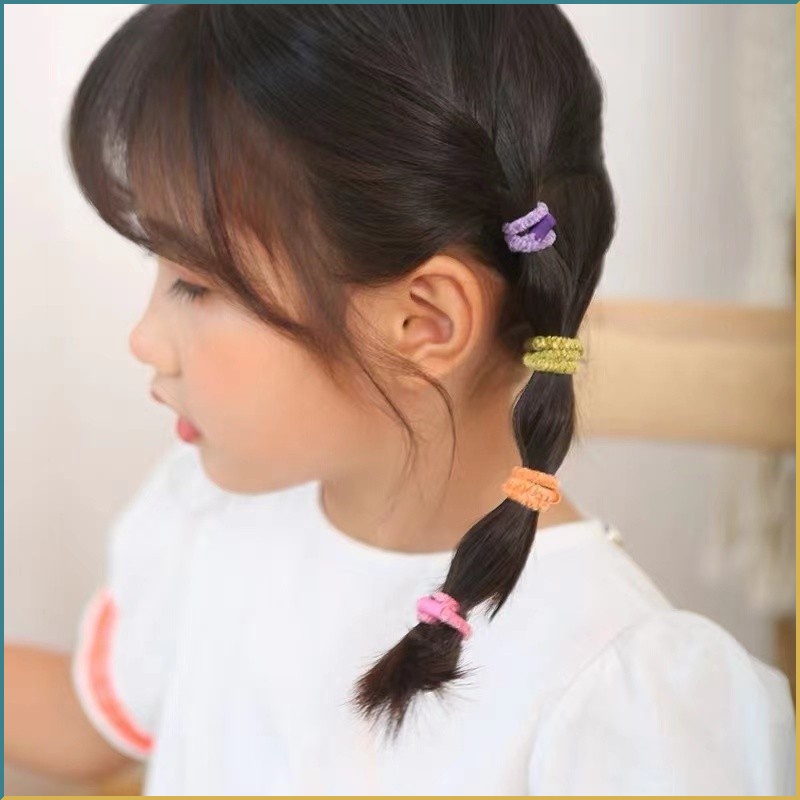 Dây Buộc Tóc Cao Su Cỡ Nhỏ Phong Cách Hàn Quốc Đơn Giản Thời Trang