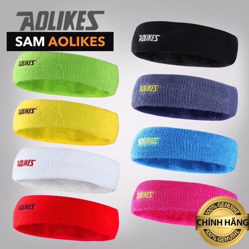 Headband, Băng Đô Thể Thao Aolikes Thấm Hút Mồ Hôi Trán