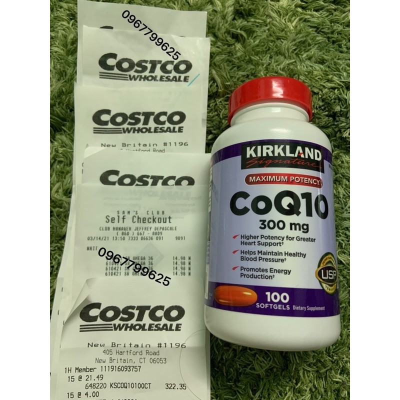 (10/2022)Viên uống bổ tim mạch Kirkland Coq10 300mg Nội địa