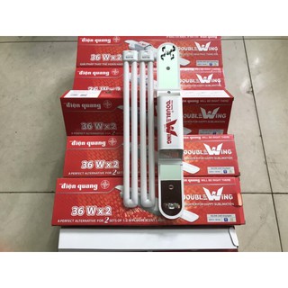 Bộ bóng đèn Điện Quang Double Wing 36W