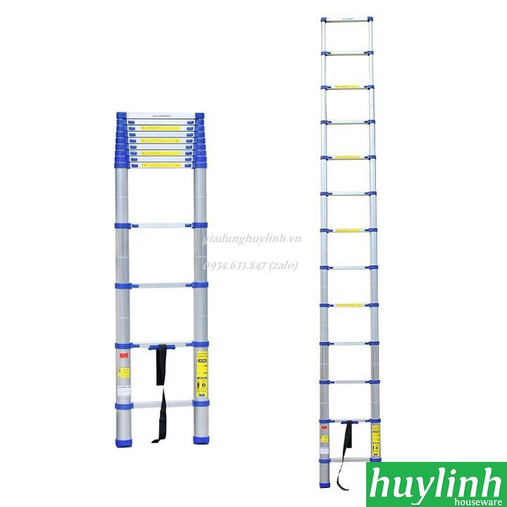 Thang nhôm rút đơn Advindeq ADT212B - 3.8 mét