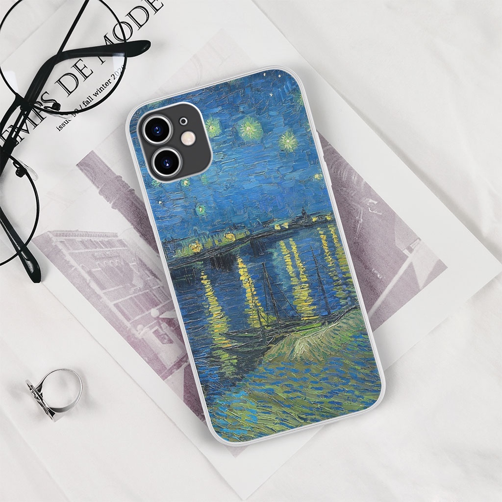 Ốp Lưng Van gogh starry night  Mr.Simple Shop cho Iphone 5 6 7 8 Plus 11 12 Pro Max X Xr PAP20211425