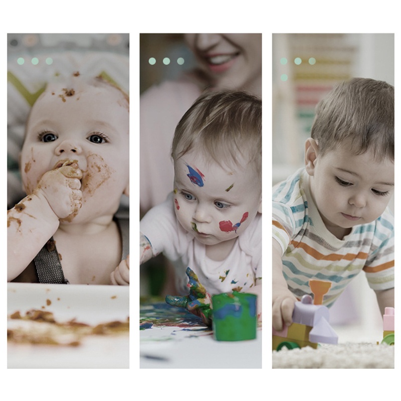 Bộ Tạp Dề Chống Nước Kèm 2 Ống Tay Áo Tùy Chỉnh Tiện Dụng Cho Bé Sơ Sinh