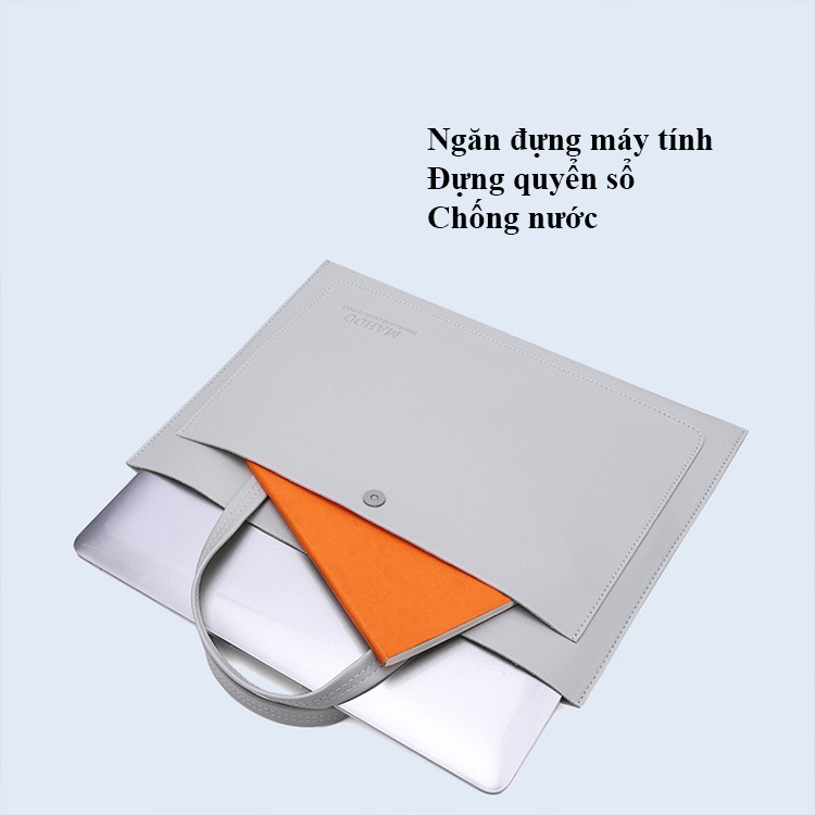 Túi chống sốc Laptop Macbook da PU mỏng thời trang hãng MAHOO 2022