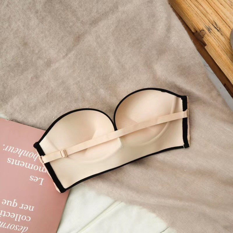 Áo Lót Nữ - Áo Ngực Nữ Đúc Su Cup Ngực viền đen nâng vòng 1 gợi cảm mã AL24