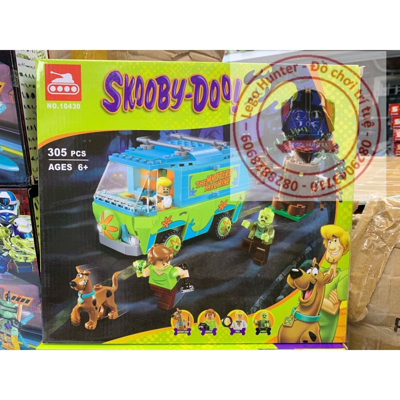 Nonlego Bela Lari 10430 Scoby doo mô hình lắp ráp chiếc xe của scoby doo