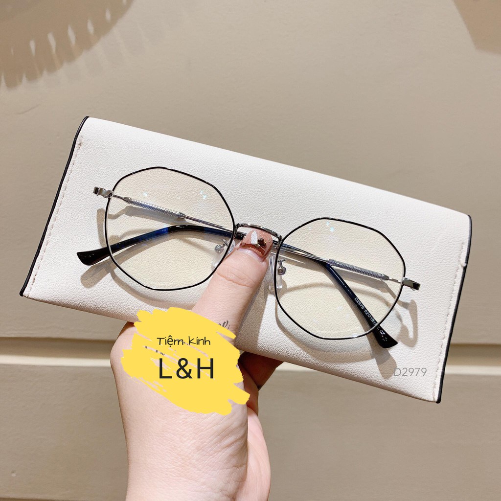 [NHẬN LẮP CẬN] Kính Cận Lục Giác Cho Nữ Phong Cách Cá Tính Trẻ Trung - Tặng Khăn Nano Chống Bám Hơi Nước | BigBuy360 - bigbuy360.vn
