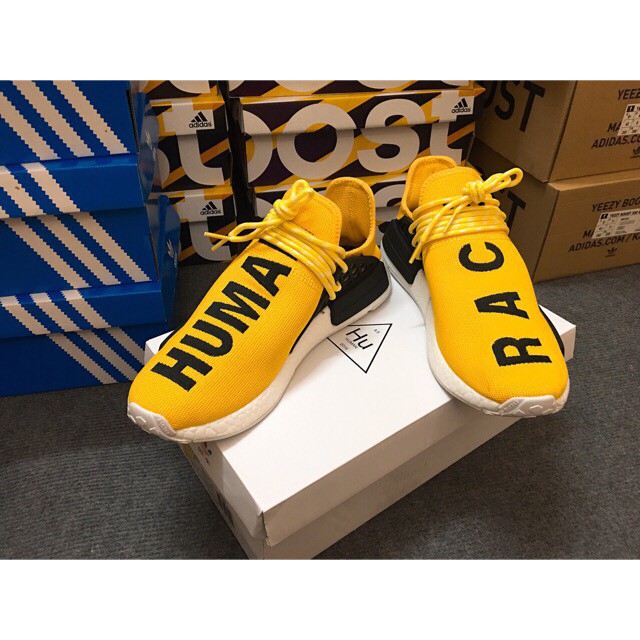 Giày thể thao NMD HUMAN RACE VÀNG . Hàng như hình chất lượng tốt yu tin chất lượng :
