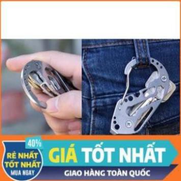 Móc khóa Carabiner - Lưu Trữ Chìa Khóa Bằng Thép Không Gỉ - Ron Cao Su và Long Đền  - Hàng Có Sẵn Trong Kho