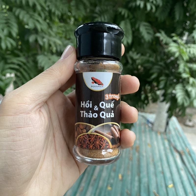 Bột Hồi, Quế, Thảo Quả 3 trong 1, cực thơm, tiện sử dụng (25g)