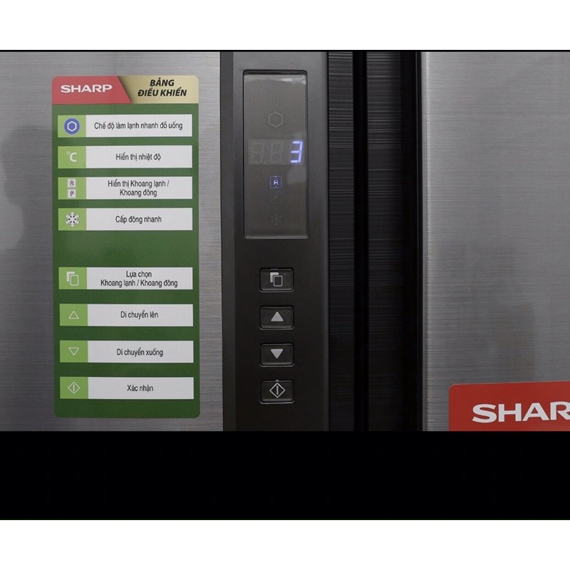 tủ lạnh Sharp inverter 605 lít SJ-FX680V-ST….Miễn Phí Ship hcm