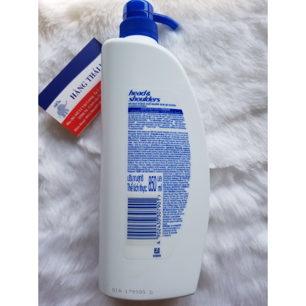 Dầu gội Head &amp;Shoulders Thái Lan 850ml