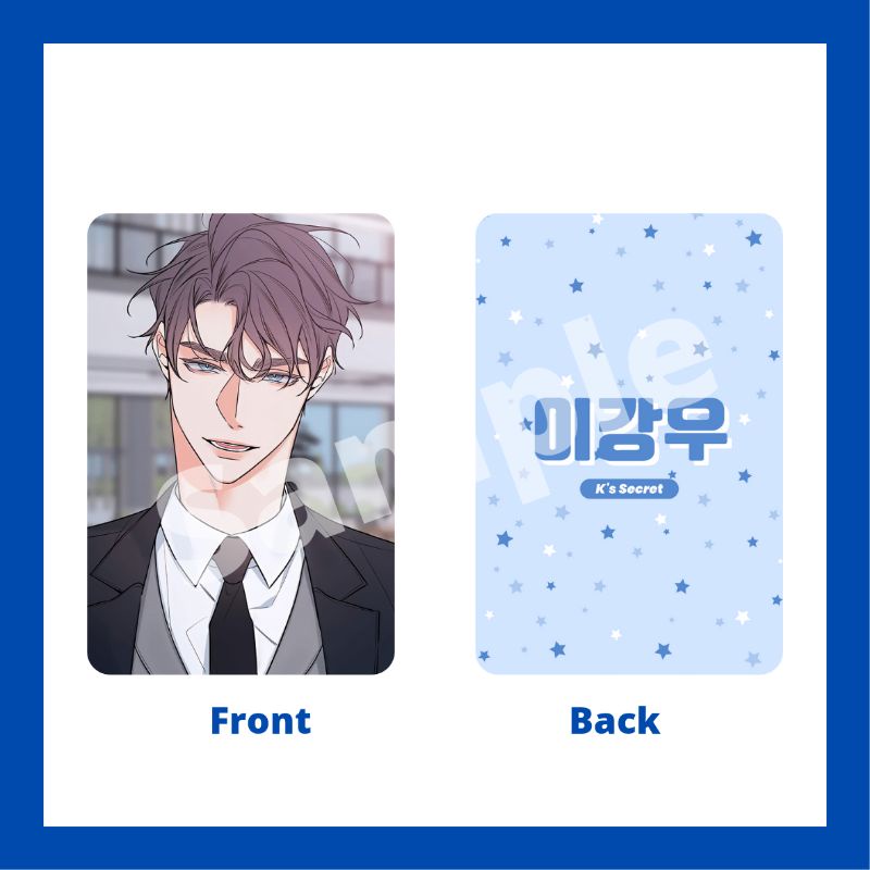 Thẻ hình thần tượng Kim Doyoon Lee Kangwoo The Unquechable Mr. Kim Manhwa BL Manwha