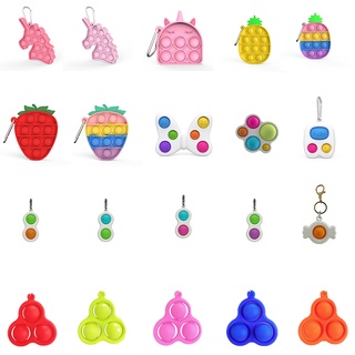 Push Pop It fidget Đồ Chơi Bóp Bong Bóng Hình Tròn Dùng Giảm Căng Thẳng Vui Nhộn Dành Cho Bé