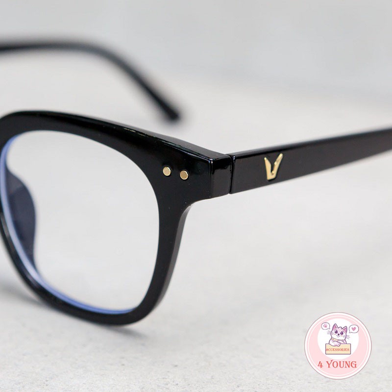 Kính cận thời trang Unisex mắt kính không độ phong cách Hàn Quốc hottrend 2021, kính mát nam nữ 046 | BigBuy360 - bigbuy360.vn